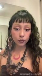 Did you like the makeup, sweetie?? I thought I looked like a villain lol #villain