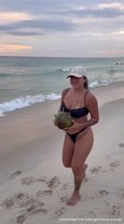 A hot chick on the beach