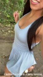 My look from this morning, I don't really like wearing a bra 🥰 #naughty