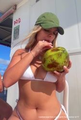 Coconut water and sunshine is life! 🥥🌴🌞 #beach