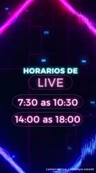 Ano novo chegou e com ele os novos horários fiquem atentos pra quando eu entrar #aovivo