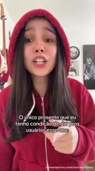 É esse o presente que tenho pra dar esse ano 🎁