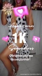 Meu brinde a vocês seguimores, SOMOS 01k, estou mega cremosinha que vocês estão aqui vivendo…