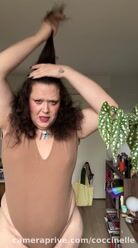 Finishing up my hair lol