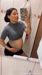 Gravidinha on-line boraaaa brincar #fetiche grávida🤰🏽