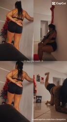 Um pouquinho do meu treininho em casa amores