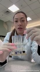 In the lab, a class at my nutrition college.