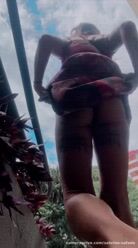 😝🔥 It was hot today! 🥵💦 #hotwife in public 😈🔞