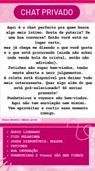 ATENÇÃO: INFORMAÇÕES SOBRE CHAT PRIVADO 🟣 #SAFADA