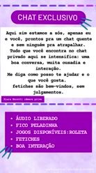 ATENÇÃO: INFORMAÇÕES SOBRE CHAT EXCLUSIVO 🟣 #SAFADA