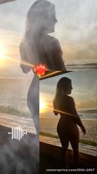 I love watching the sunset on the beach 🔥😘